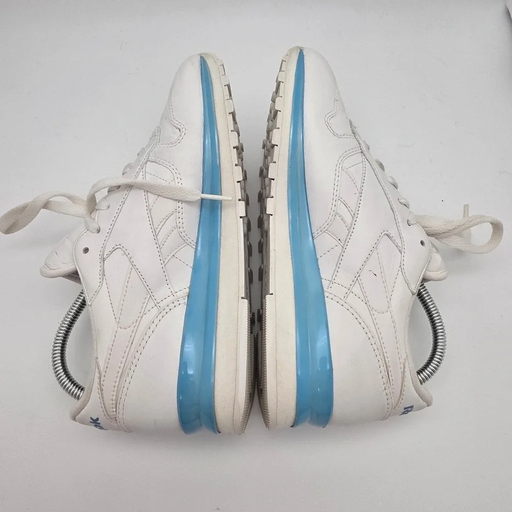 Vintage Reebok Classic Leather Sneakers Women 8.5 White 80s Style Retro Shoes